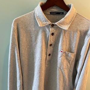 B. Draddy cotton button-up John pullover, Size L